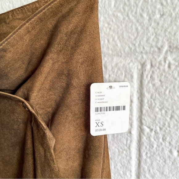 NWT Free People X Brenda Knight Riverbend Suede Skirt - Picture 14 of 15